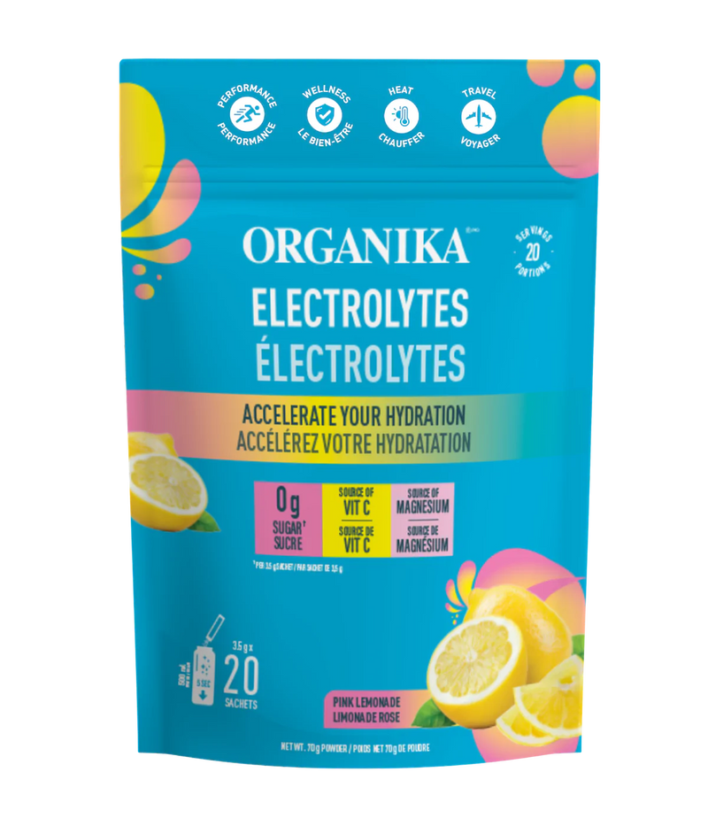 Organika Electrolytes 3.5 g - Pink Lemonade (20 Sachets)