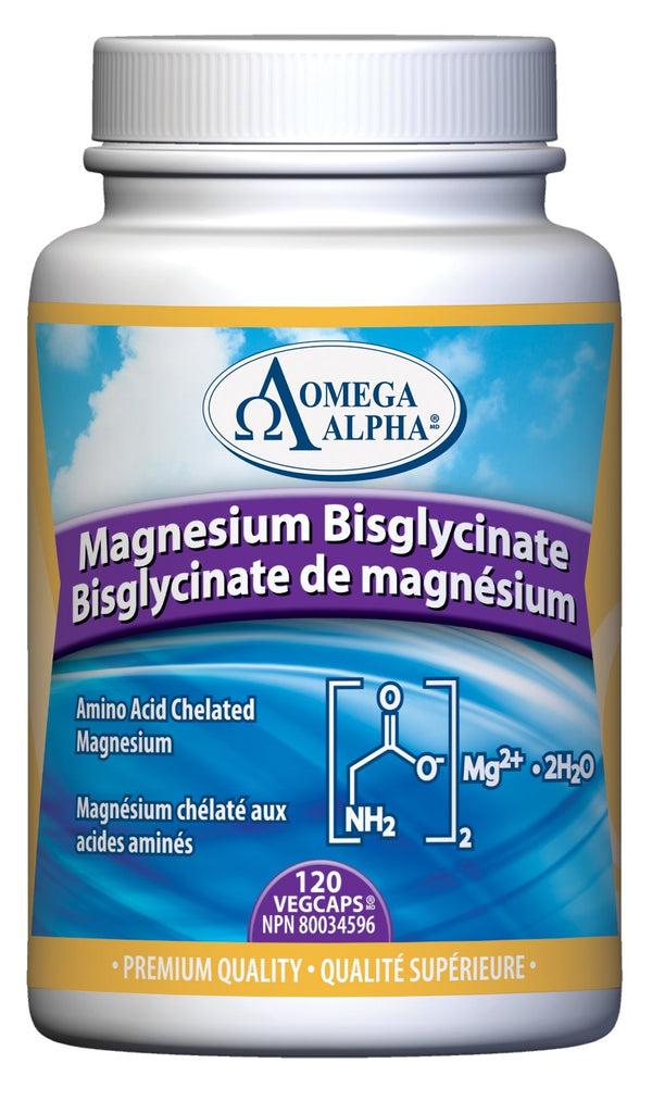Omega Alpha Magnesium Bisglycinate 120 VCaps Image 1