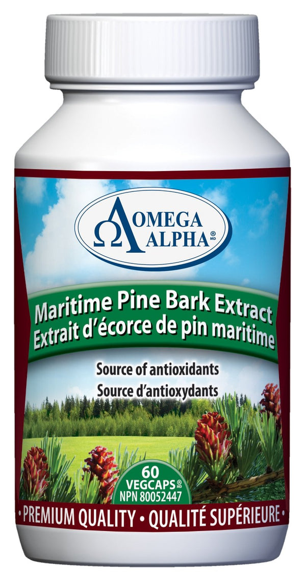 Omega Alpha Maritime Pine Bark Extract 60 VCaps Image 1