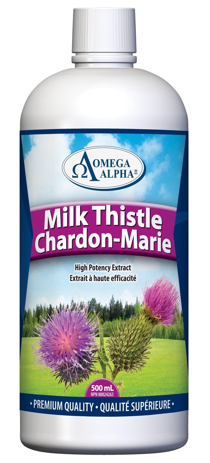 Omega Alpha Milk Thistle 500 mL Image 1