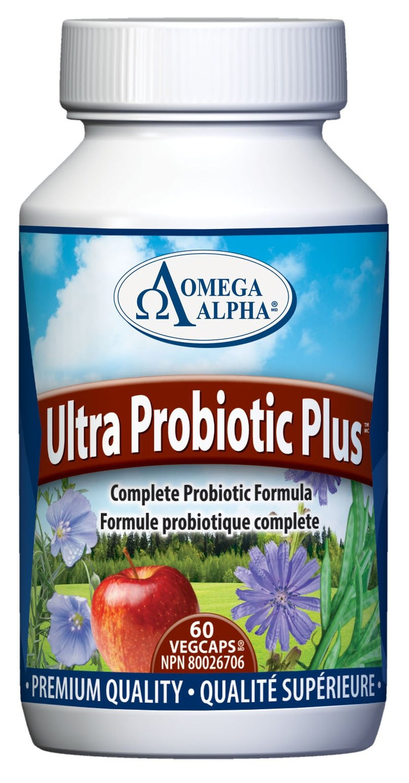 Omega Alpha Ultra Probiotic Plus 60 VCaps Image 1