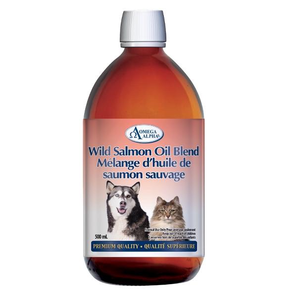 Omega Alpha Wild Salmon Oil Blend Animal Use Only 500 mL Image 1