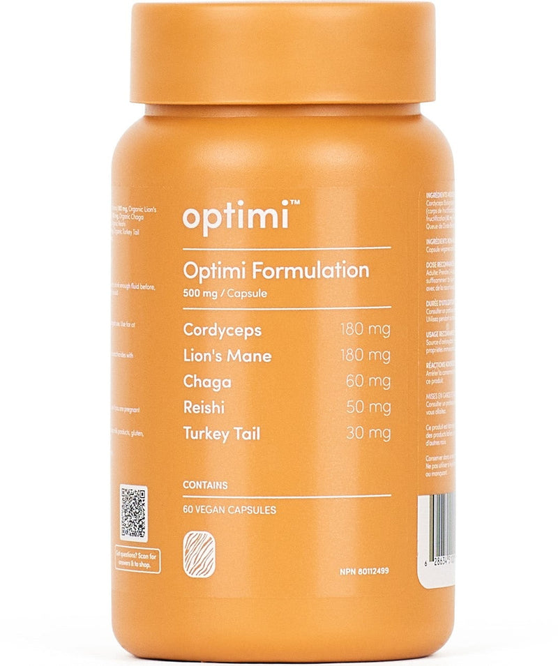 Optimi Formulation 5 Mushroom Complex 500 mg 60 VCaps Image 1