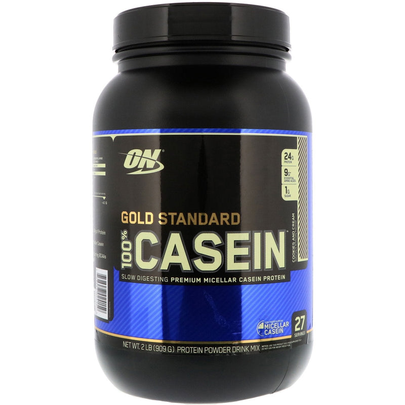 Optimum Nutrition Gold Standard 100% Casein - Cookies & Cream 2 lbs Image 1