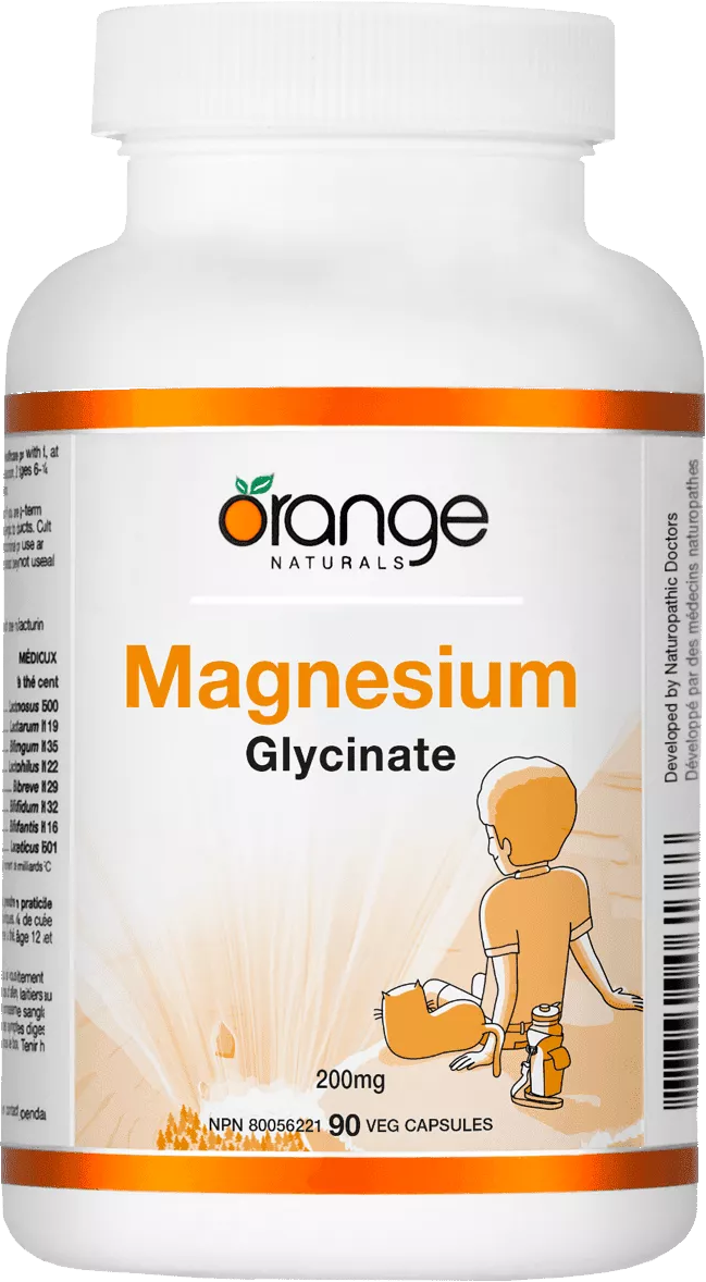 Orange Naturals Magnesium Glycinate 200 mg (VCaps)