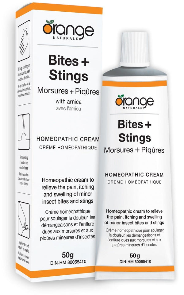 Orange Naturals Bites + Stings Homeopathic Cream 50 g Image 1