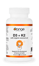 Orange Naturals D3 + K2 with Organic Coconut Oil 90 VCaps Image 1