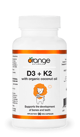 Orange Naturals D3 + K2 with Organic Coconut Oil 90 VCaps Image 1