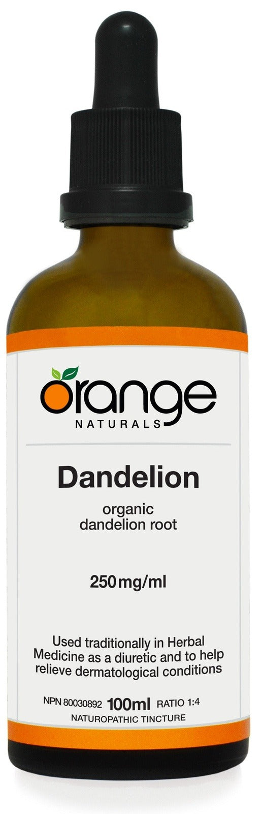 Orange Naturals Dandelion 250 mg/mL 100 mL Image 1