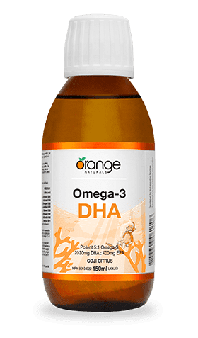 Orange Naturals Omega-3 DHA - Goji Citrus 150 mL Image 1