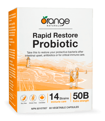 Orange Naturals Rapid Restore Probiotic VCaps Image 2