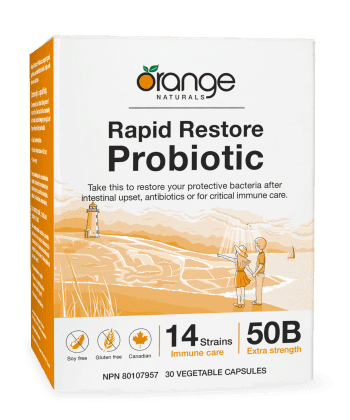 Orange Naturals Rapid Restore Probiotic VCaps Image 1