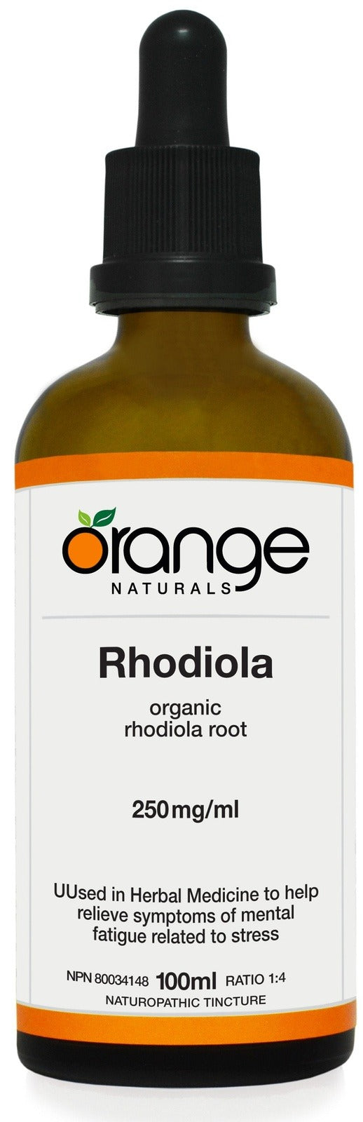 Orange Naturals Rhodiola 250 mg/mL 100 mL Image 1