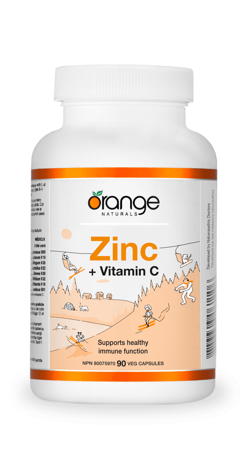 Orange Naturals Zinc Citrate 50 mgwith Vitamin C 90 Capsules Image 1