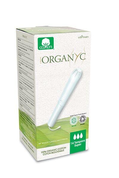 Organ y c 100% Organic Cotton with Applicator Super 14 Tampons Image 1
