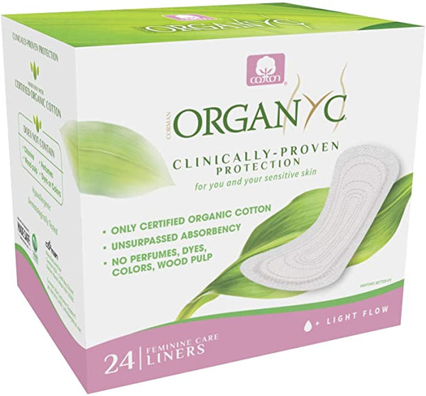 Organ y c Panty Liners With Organic Cotton Light Flow Folded 24 Panty-Liners Image 1