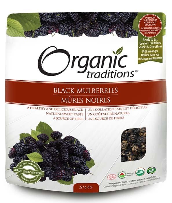 Organic Traditions Black Mulberries 227 g Image 1