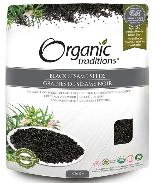 Organic Traditions Black Sesame Seeds Image 1