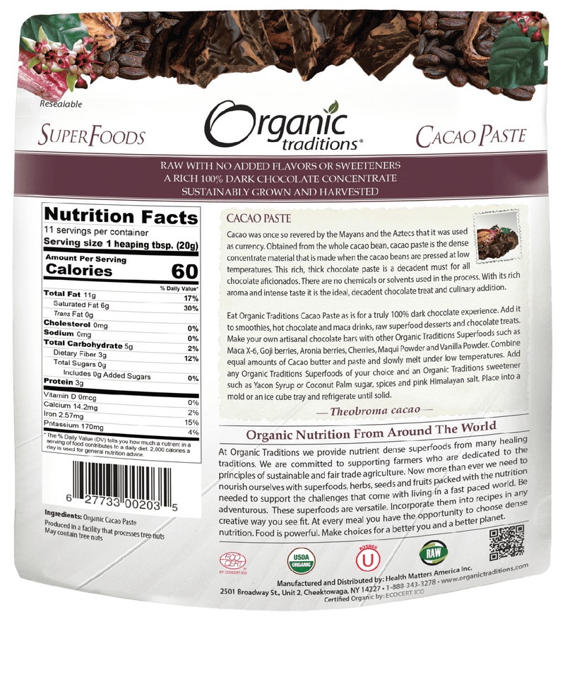 Organic Traditions Cacao Paste Image 5