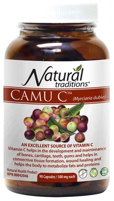 Organic Traditions Camu C 500 mg 90 Capsules Image 1