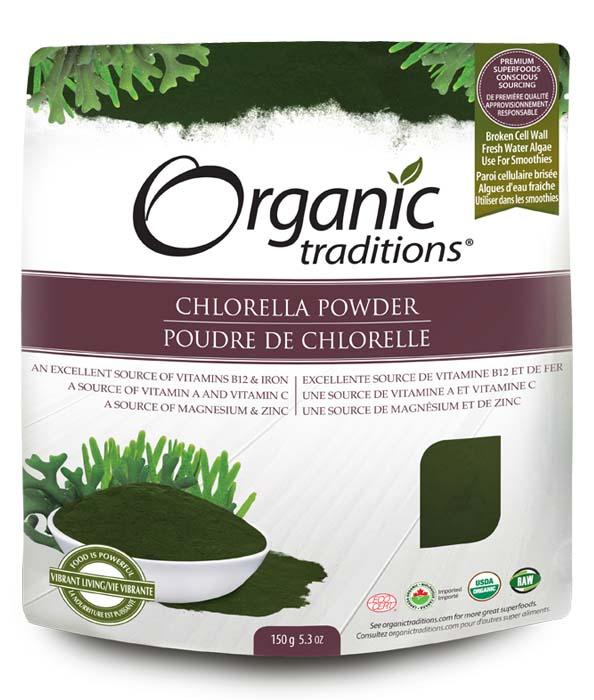 Organic Traditions Chlorella Powder 150 g Image 1