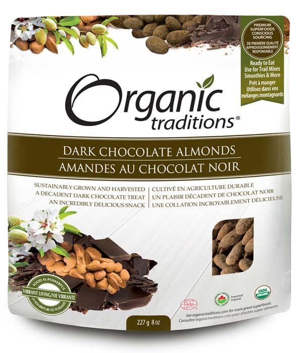 Organic Traditions Dark Chocolate Almonds Image 2