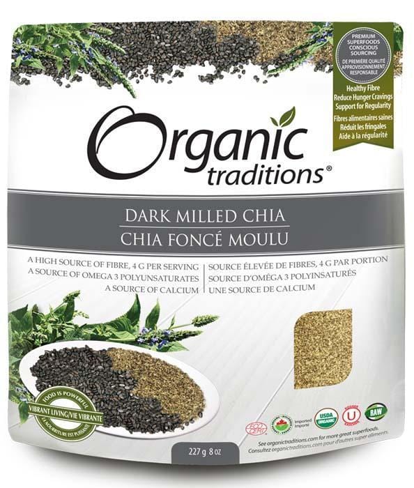 Organic Traditions Dark Milled Chia 227 g Image 2