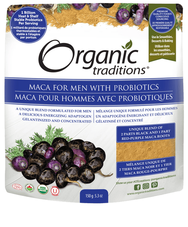 Organic Traditions Maca For Men With Probiotics 150 g Image 1