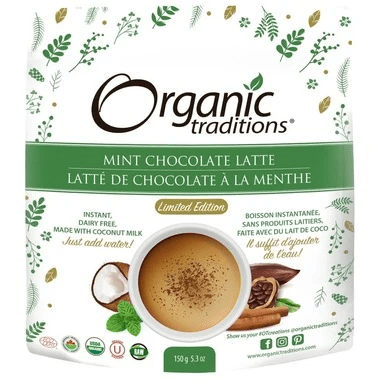 Organic Traditions Mint Chocolate Latte 150 g Image 1