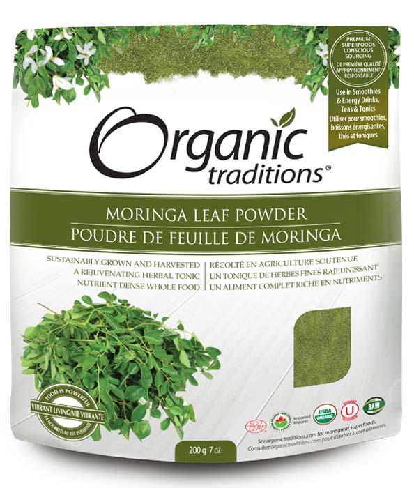 Organic Traditions Moringa Leaf Powder 200 g Image 1