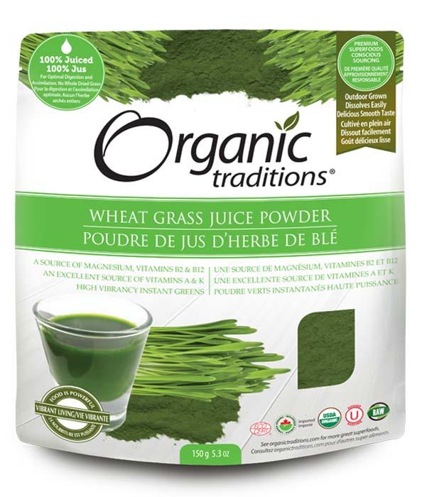 Organic Traditions Wheat Grass Juice Powder 150 g Image 1