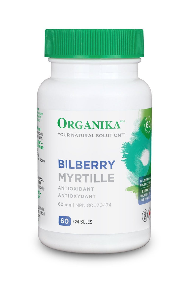 Organika Bilberry Extract 60 mg Capsules Image 1