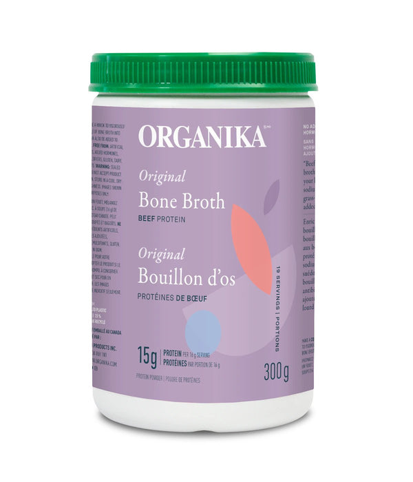Organika Bone Broth Beef Protein Powder - Original 300 g Image 1