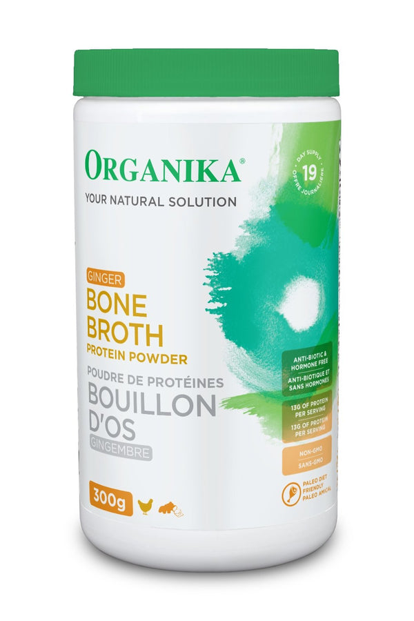 Organika Bone Broth Protein Powder - Ginger 300 g Image 1