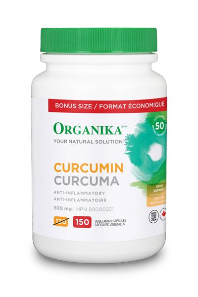 Organika Curcumin 500 mg BONUS SIZE 150 Capsules Image 1