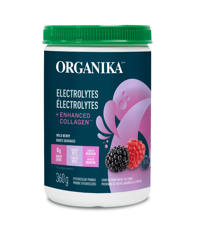 Organika Electrolytes + Enhanced Collagen - Wild Berry 360 g Image 1