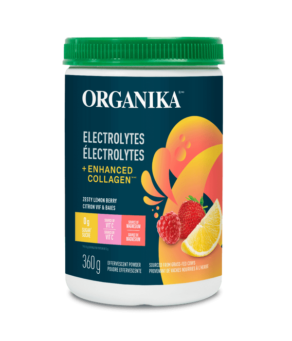 Organika Electrolytes + Enhanced Collagen - Zesty Lemon Berry 360 g Image 1