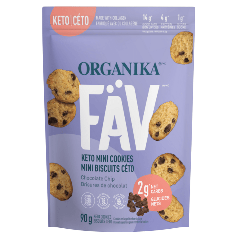 Organika FÄV Keto Mini 90 g - Cookies Chocolate Chip Single Pouch Image 1