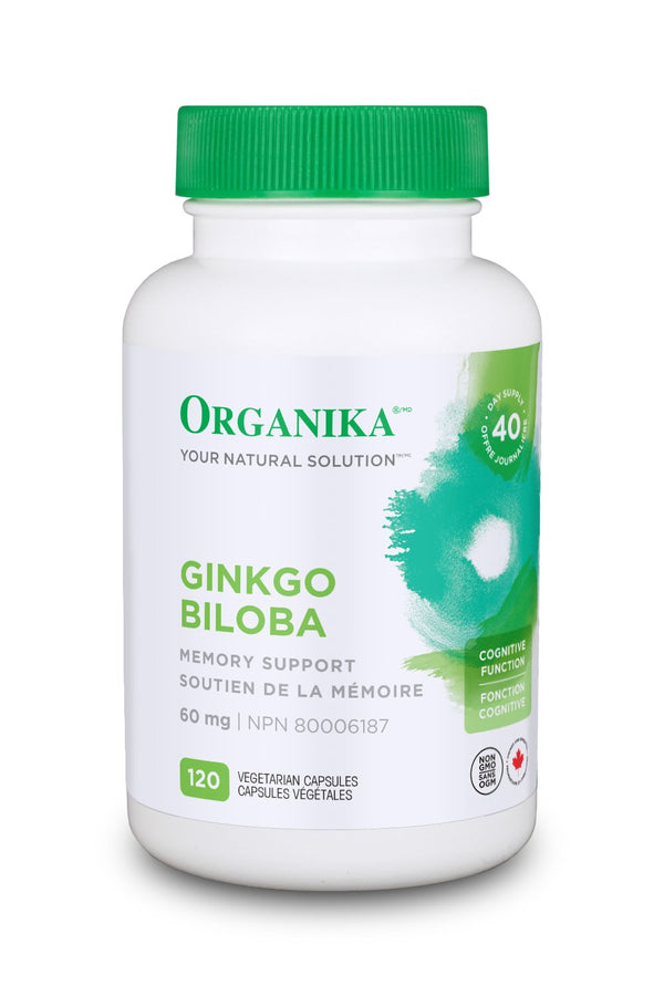 Organika Gingko Biloba Extract 60 mg VCaps Image 1