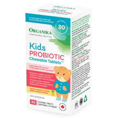Organika Kids Probiotic 1 Billion CFU 30 Chewable Tablets Image 1