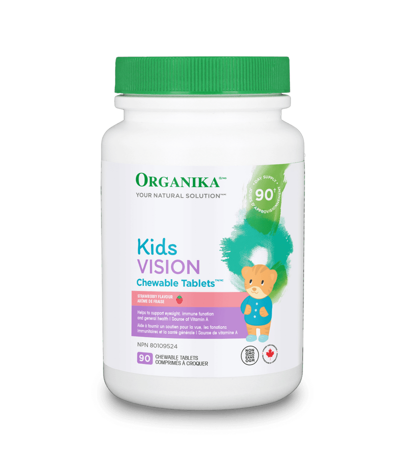 Organika Kids Vision - Strawberry 90 Chewable Tablets Image 1