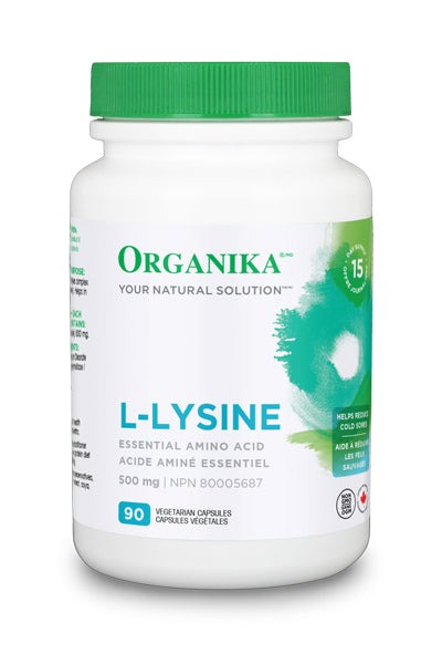 Organika L-Lysine 500 mg 90 VCaps Image 1