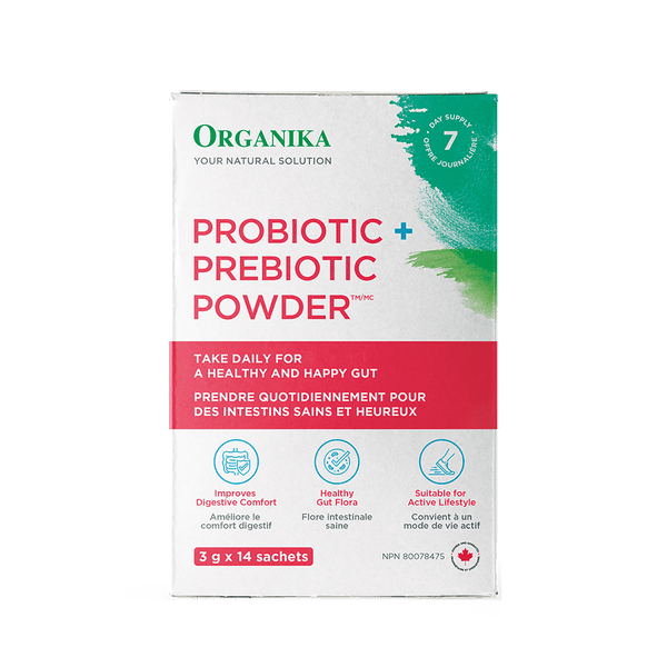 Organika Prebiotic + Probiotic Powder 3 g 14 Sachets Image 1
