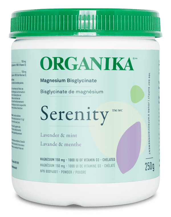 Organika Serenity Magnesium Bisglycinate - Lavender & Mint 250 g Image 1