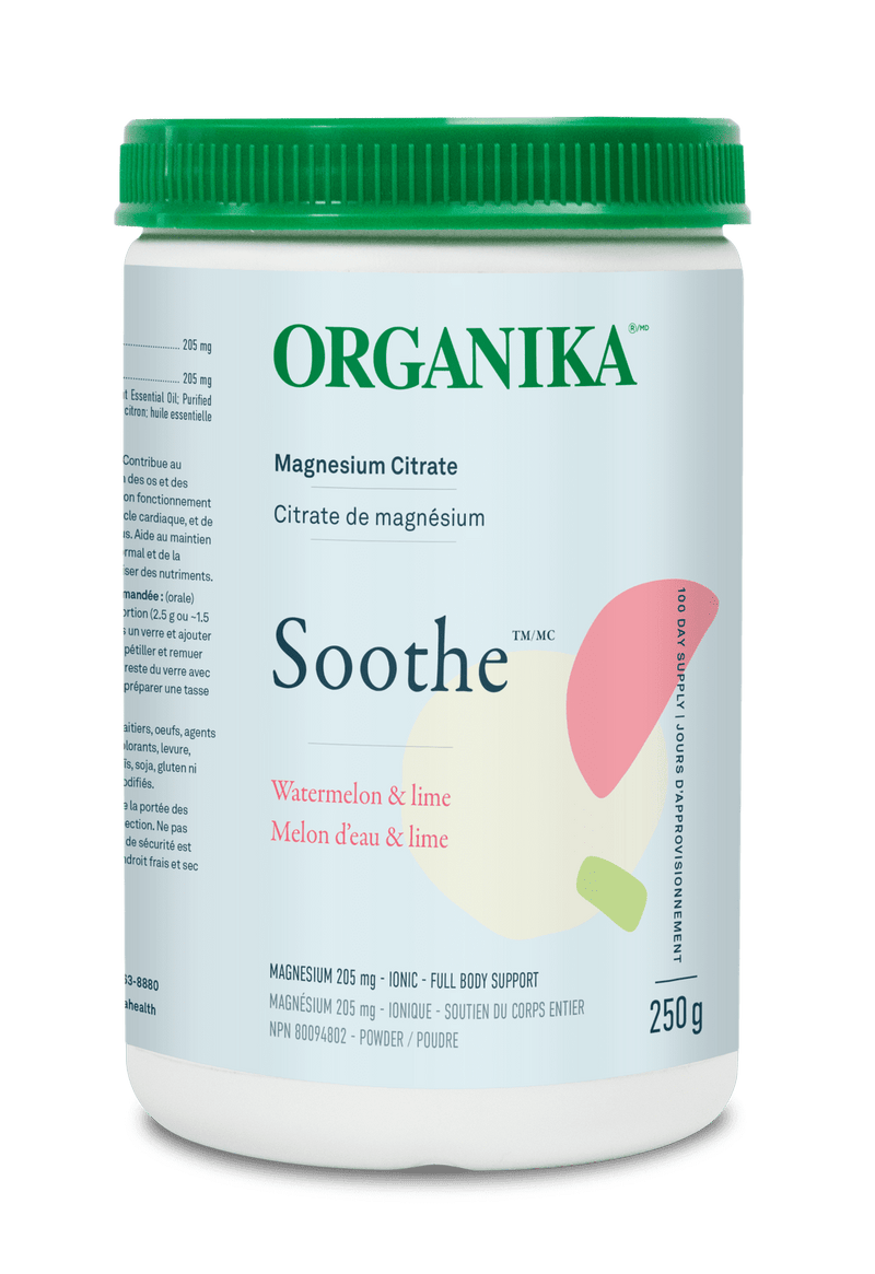 Organika Soothe Magnesium Citrate - Watermelon & Lime 250 g Image 1