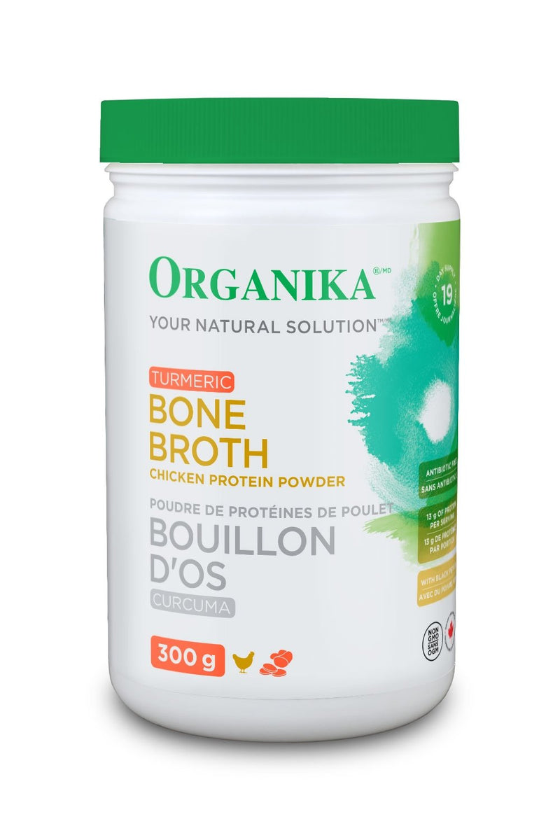 Organika Turmeric Bone Broth Chicken Protein Powder 300 g Image 1