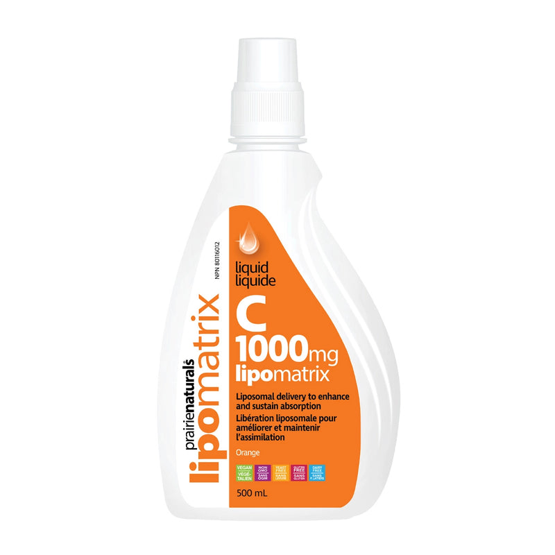 Prairie Naturals Lipomatrix Liquid Vitamin C 1000 mg (500 mL)
