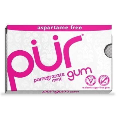 PUR Gum 9 Pieces - Pomegranate Mint Single Pack Image 2