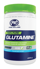 PVL Essentials 100% Pure Glutamine - Blue Raspberry 400 g Image 1