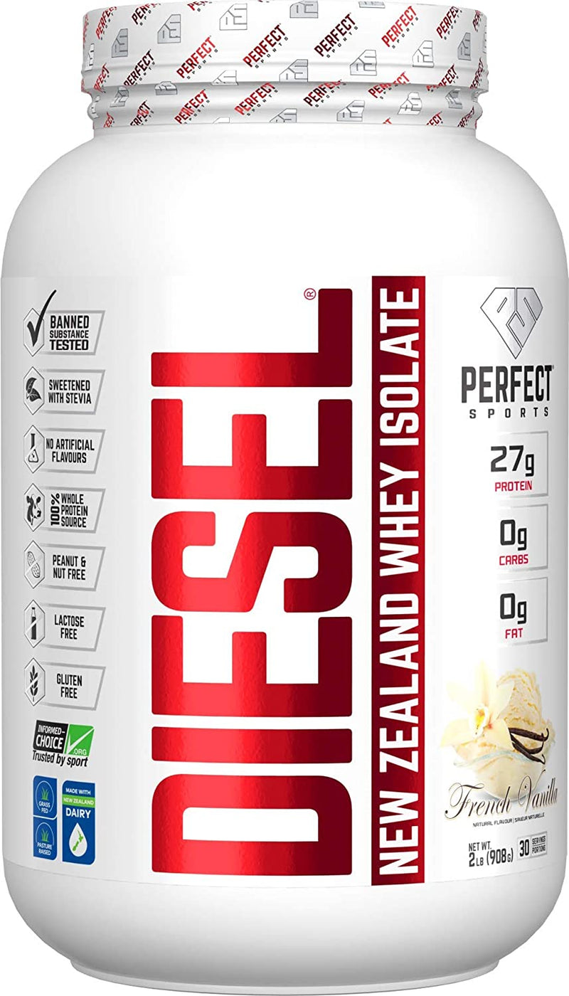 Perfect Sports Diesel New Zealand Whey Isolate Protein - French Vanilla 2 lbs Image 1